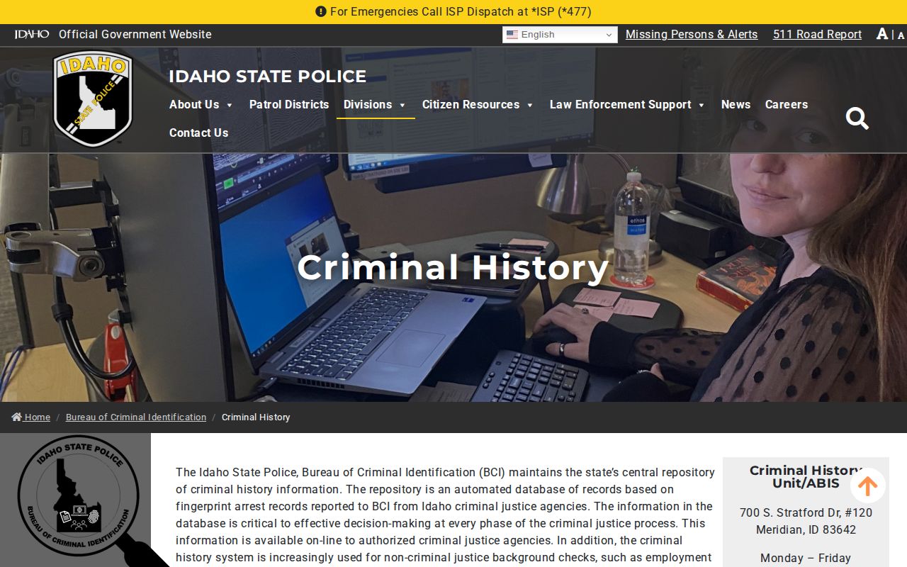 Idaho criminal history and Bonner arrest relief